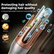 Automatic Curling Iron – Fast Heating, 3 Temperature Settings, 2-Way Rotation / مكواة تجعيد شعر أوتوماتيكية بوصة وحدة بتسخين سريع وثلاث درجات حرارة ودوران ثنائي