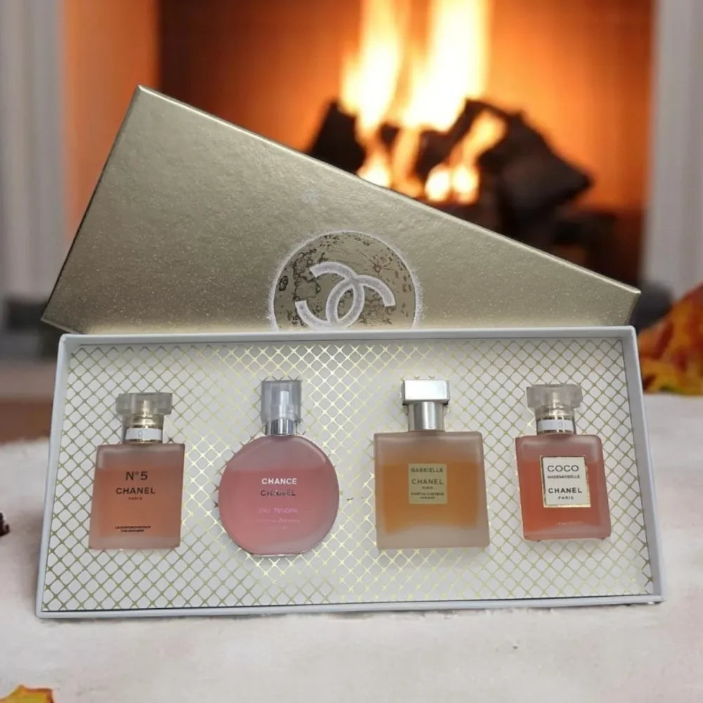 Chanel Mini Perfume Set - Four Iconic Fragrances / طقم عطور شانيل الفاخر - أربع روائح أيقونية