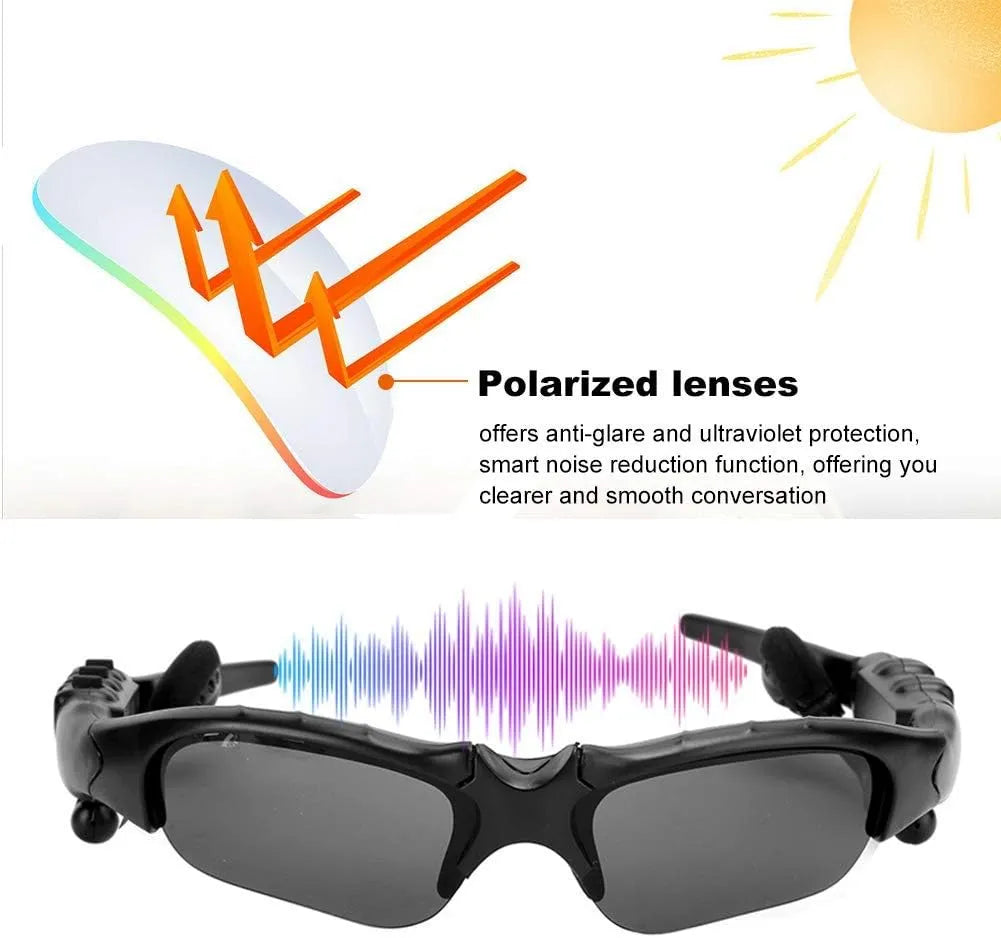 GenZ Luxury Smart Bluetooth Sunglasses with Wireless Audio Elegance / نظارات ذكية فاخرة بلوتوث مع صوت لاسلكي أنيق
