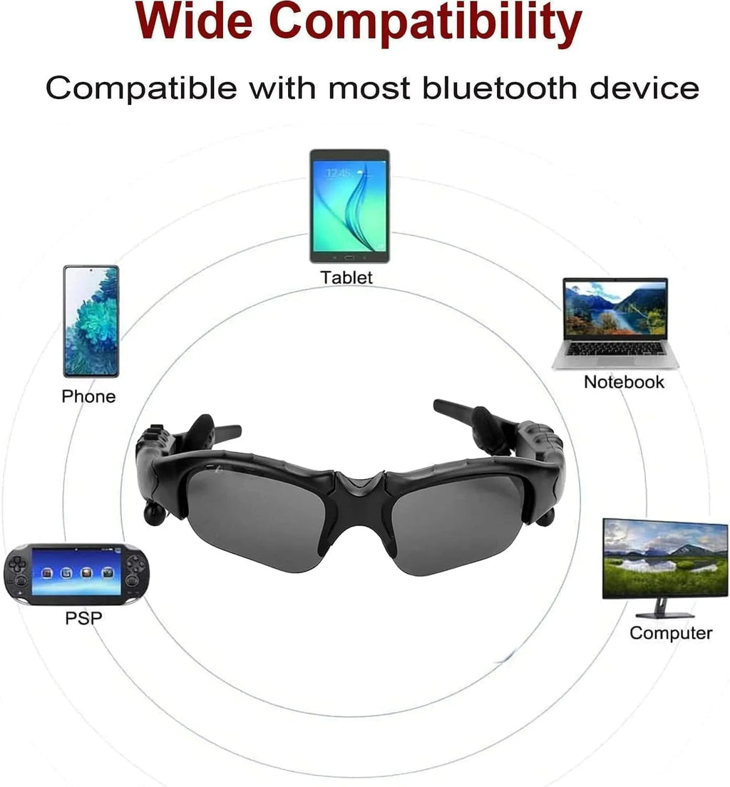 GenZ Luxury Smart Bluetooth Sunglasses with Wireless Audio Elegance / نظارات ذكية فاخرة بلوتوث مع صوت لاسلكي أنيق